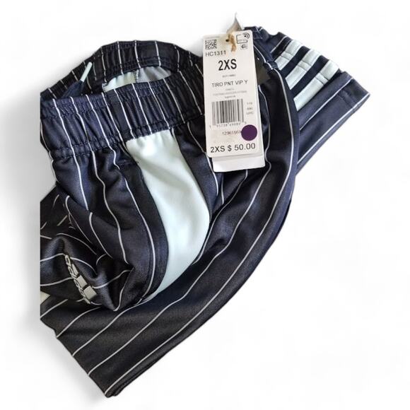 adidas Boys' Tiro VIP Pants XXS  (5-7 year old, 22" waist )  Legend Ink NWT - Picture 6 of 9